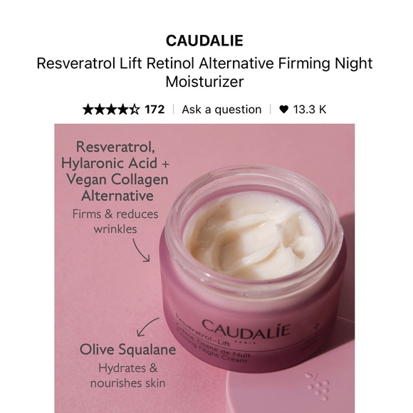 SOLD   Firming Night Moisture Cream by Caudalie, 50ml - Picture 3 of 4